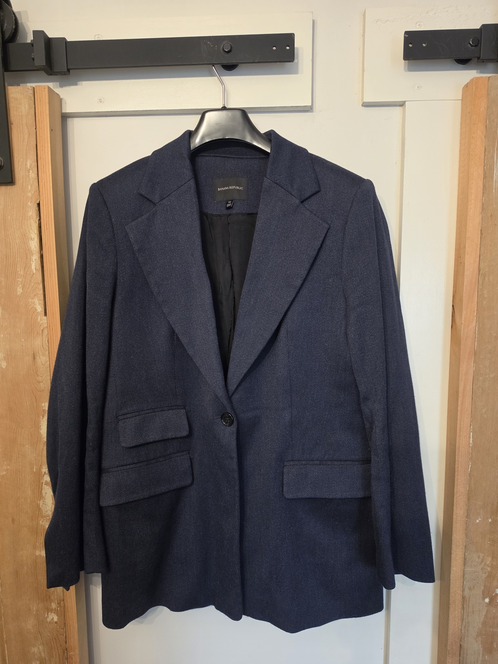 Banana Republic Navy Wool Blend Suit (14)